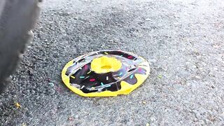 Experiment Car vs WORM BALLOONS | Crushing Crunchy & Soft Things by Car!
