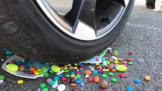 Crushing Crunchy & Soft Things by Car! - EXPERIMENT:  LIGHT BULBS vs CAR vs FOOD