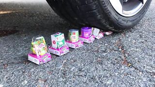 Crushing Crunchy & Soft Things by Car! - EXPERIMENT:  PUMPKINS vs CAR vs FOOD