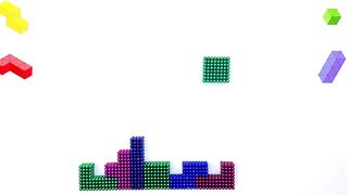 Playing Tetris with Magnetic Balls !! | %100 SATISFYING