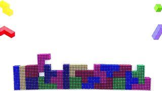 Playing Tetris with Magnetic Balls !! | %100 SATISFYING