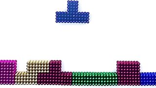 Playing Arkanoid Arcade with Magnetic Tetris | Magnetic Balls !!