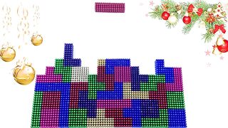 Christmas Tetris With Magnetic Balls !