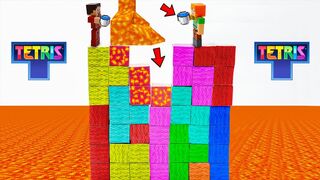 Minecraft Tetris With Lava !