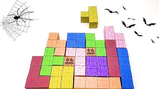 Halloween Tetris With Minecraft Blocks !