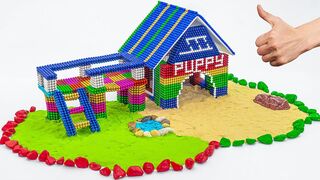 DIY | How to Build Puppy House with Magnetic Balls (ASMR) Satisfying