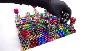 DIY | How to Make Chess with Magnetic Balls (ASMR) Satisfying