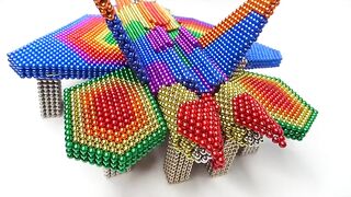 Most Creative - How To Build Amazing Sukhoi SU-57 With Magnetic Balls (Satisfying) - Magnetic Cube