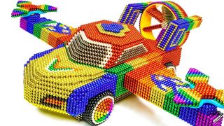 Most Creative - How To Make Amazing Helicopter Car From Magnetic Balls (Satisfying) - Magnetic Cube