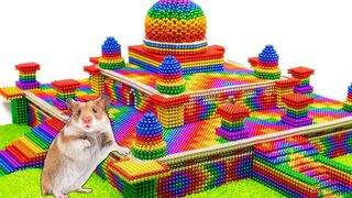 DIY - Build Amazing Ancient Temple For Hamster With Magnetic Balls (Satisfying) - Magnetic Cube