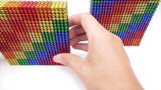 Build Lizard Castle And Swimming Pool For Eel Fish With Magnetic Balls (Satisfying) - Magnetic Cube