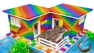 DIY - Build Amazing Frog House And Fish Pond With Magnetic Balls (Satisfying) - Magnetic Cube