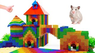Most Creative - Build Quebec City Gate Hamster Pet With Magnetic Balls (Satisfying) - Magnetic Cube