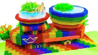 DIY - Build Turtle Tank Solomon Guggenheim Museum With Magnetic Balls (Satisfying) - Magnetic Cube
