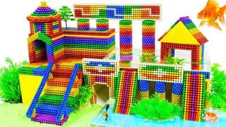 DIY - Build Babylon Hanging Garden Ancient Wonder With Magnetic Balls (Satisfying) - Magnetic Cube