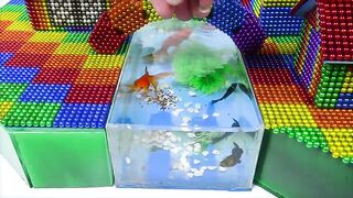 DIY - Build Chinese Old Town House Fish Pond With Magnetic Balls (Satisfying) - Magnetic Cube