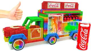 DIY - Build Amazing Coca Cola Delivery Truck With Magnetic Balls (Satisfying) - Magnetic Cube