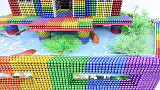 DIY - Build Stilt House Aquarium Catfish Goldfish With Magnetic Balls (Satisfying) - Magnetic Cube