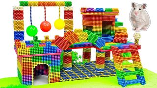 DIY - Build Awesome Hamster Playground House With Magnetic Balls (Satisfying) - Magnetic Cube