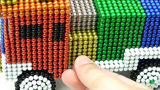 DIY - Build a Fire Truck from Magnetic Balls (Satisfying) - ASMR