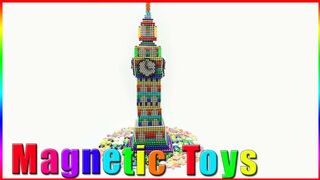 DIY - How to Make LONDON'S BIG BEN from Magnetic Balls (ASMR) - Magnetic Toys 4K