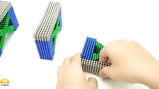 DIY - How to Make GOLDEN GATE BRIDGE from Magnetic Balls (ASMR) - Magnetic Toys 4K