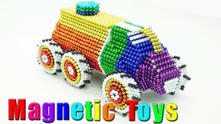 DIY - How to Build Mar Rover Vehicle From Magnetic Balls (Satisfying) | Magnetic Toys 4K