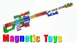 DIY - How to Make Heavy Sniper from Magnetic Balls (Satisfying) - Magnetic Toys