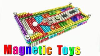 DIY - How to Make Marble Run Toy from Magnetic Balls (100% Satisfaction) - Magnetic Toys 4K