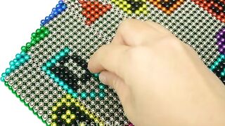 DIY - How to Make a Clock Time Colors from Magnetic Balls (ASMR) - Magnet Toys 4K