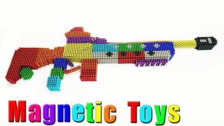 DIY - How to Make Storm Scout Sniper Fortnite from Magnetic Balls (ASMR) - Magnetic Toys