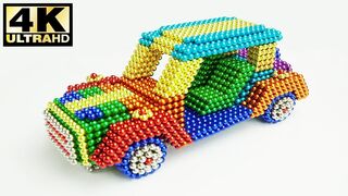 DIY - How to Make Car Jeep from Magnetic Balls (ASMR) - Magnetic Toys 4K