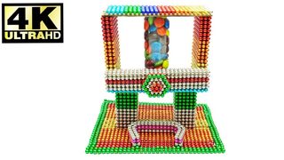 DIY - How to Make Vending Machine from Magnetic Balls (ASMR) - Magnetic Toys 4K