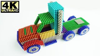 DIY - How to Make Car Truck from Magnetic Balls (ASMR) - Magnetic Balls Toys 4K