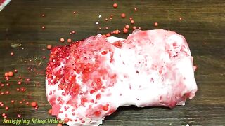 RED vs GOLD! Mixing Makeup, Glitter and More into Glossy Slime ! Satisfying Slime Video #892