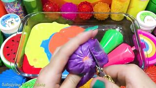 RELAXING With PIPING BAG! Mixing Random into GLOSSY Slime ! Satisfying Slime #887