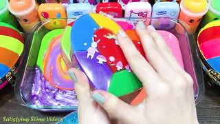 RELAXING With PIPING BAG! Mixing Random into GLOSSY Slime ! Satisfying Slime #882