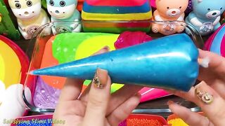 RELAXING With PIPING BAG! Mixing Random into GLOSSY Slime ! Satisfying Slime #880