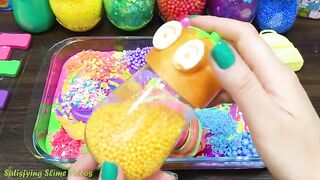 RELAXING With PIPING BAG! Mixing Random into GLOSSY Slime ! Satisfying Slime #878