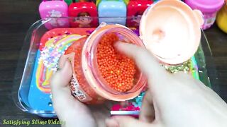RELAXING With Piping Bag! Mixing Makeup, Glitter and More into Glossy Slime! Satisfying Slime #873