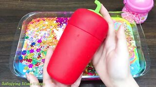 RELAXING With Piping Bag! Mixing Makeup, Glitter and More into Glossy Slime! Satisfying Slime #873