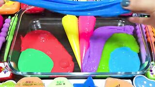 RAINBOW Slime! Mixing Makeup, Glitter and More into Glossy Slime! Satisfying Slime #871