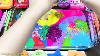 RAINBOW Slime! Mixing Makeup, Glitter and More into Glossy Slime! Satisfying Slime #871