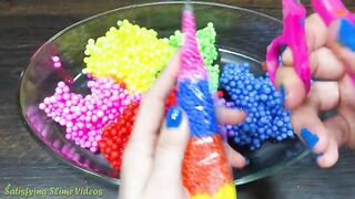 Making Crunchy Foam Slime With Piping Bags  GLOSSY SLIME  ASMR Satisfying Slime Videos #852