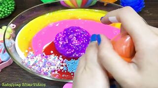 Mixing Makeup, Glitter and More into Glossy Slime ! Satisfying Slime Video #848