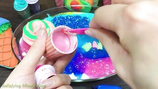Mixing Makeup, Glitter and More into Glossy Slime ! Satisfying Slime Video #846