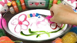 Mixing Makeup, Glitter and More into Glossy Slime ! Satisfying Slime Video #844