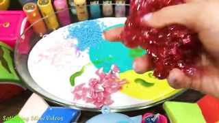 Mixing Makeup, Glitter and More into Glossy Slime ! Satisfying Slime Video #840
