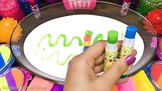 Mixing Makeup, Glitter and More into Glossy Slime ! Satisfying Slime Video #834