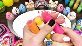 Mixing Makeup, Glitter and More into Glossy Slime ! Satisfying Slime Video #828